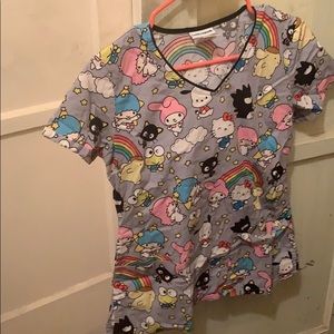 Hello kitty scrub top